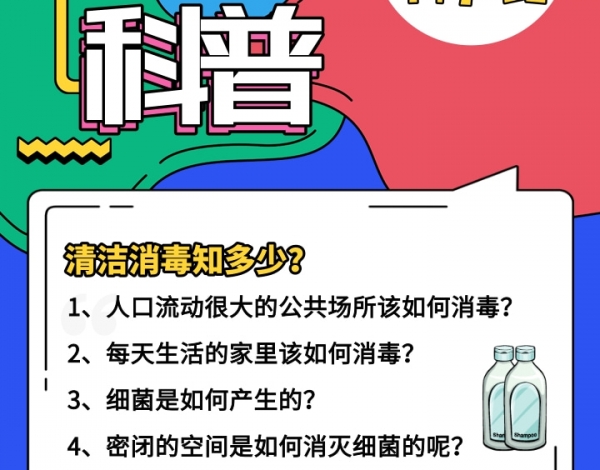 科普行、云上直播回顧|消毒清潔之行